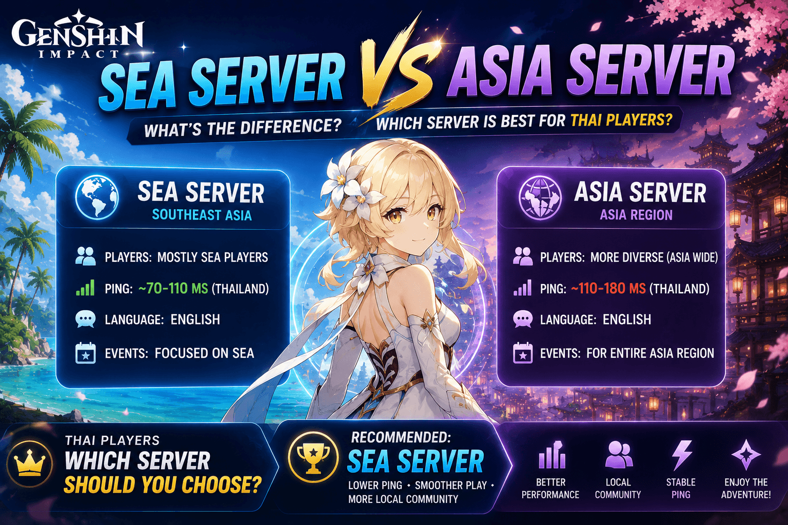 Genshin Impact SEA vs Asia Server: What's the Difference and Which to Pick